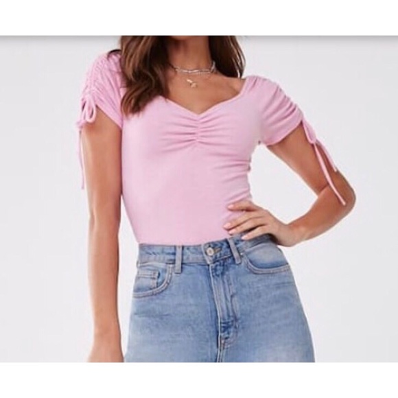 Forever 21 Tops - Forever21 Ribbed Ruched Top Forever 21 Tops - Forever21 Ribbed Ruched Top